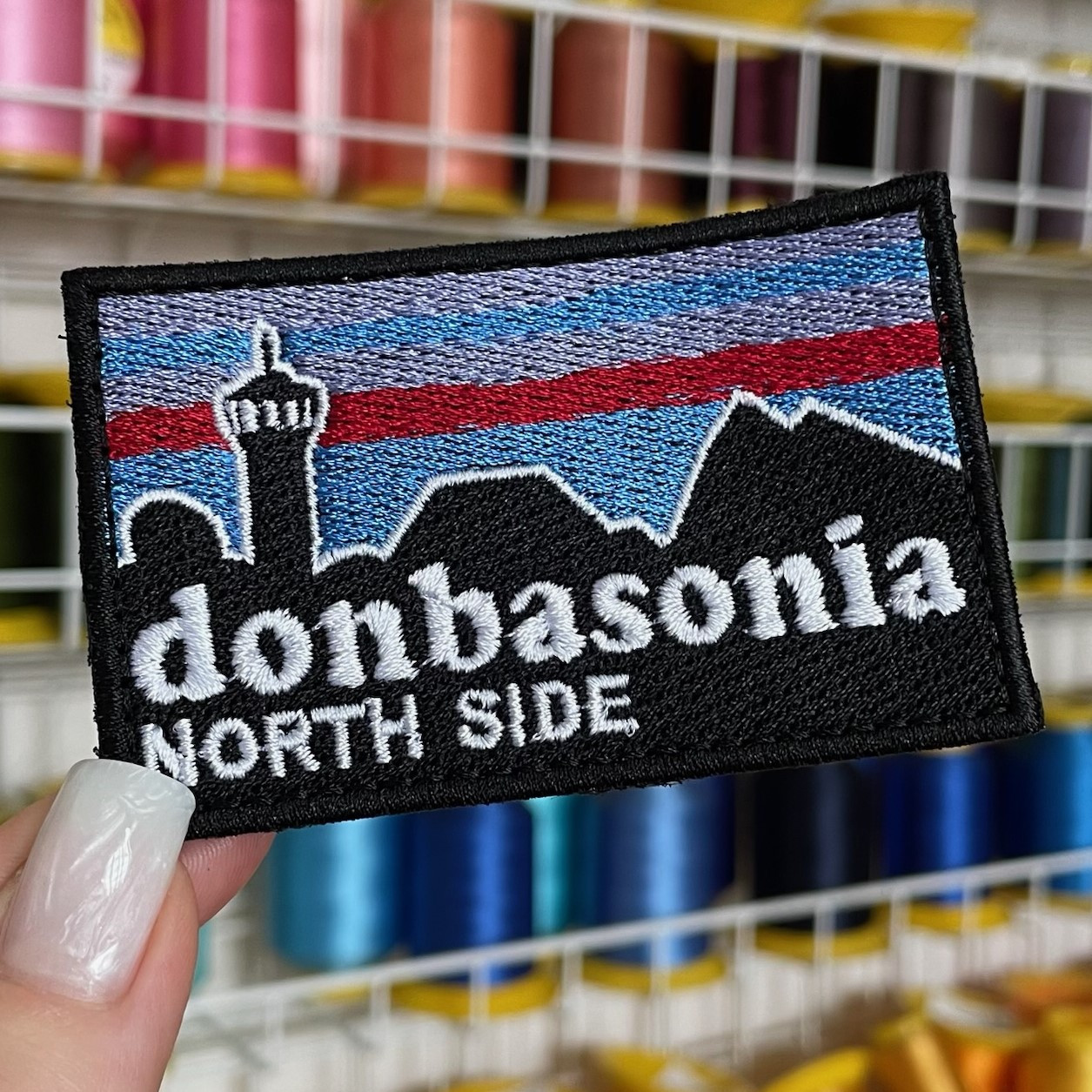 Шеврон, нашивка, патч DONBASONIA з липучкою