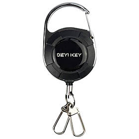 Брелок ретрактор SEVEN TBC-103 Black