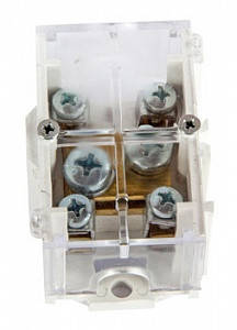 Клемна колодка 1х35 мм²/4х6 мм² з латунними контактами, DIN-рейка, ізоляція, фото 1