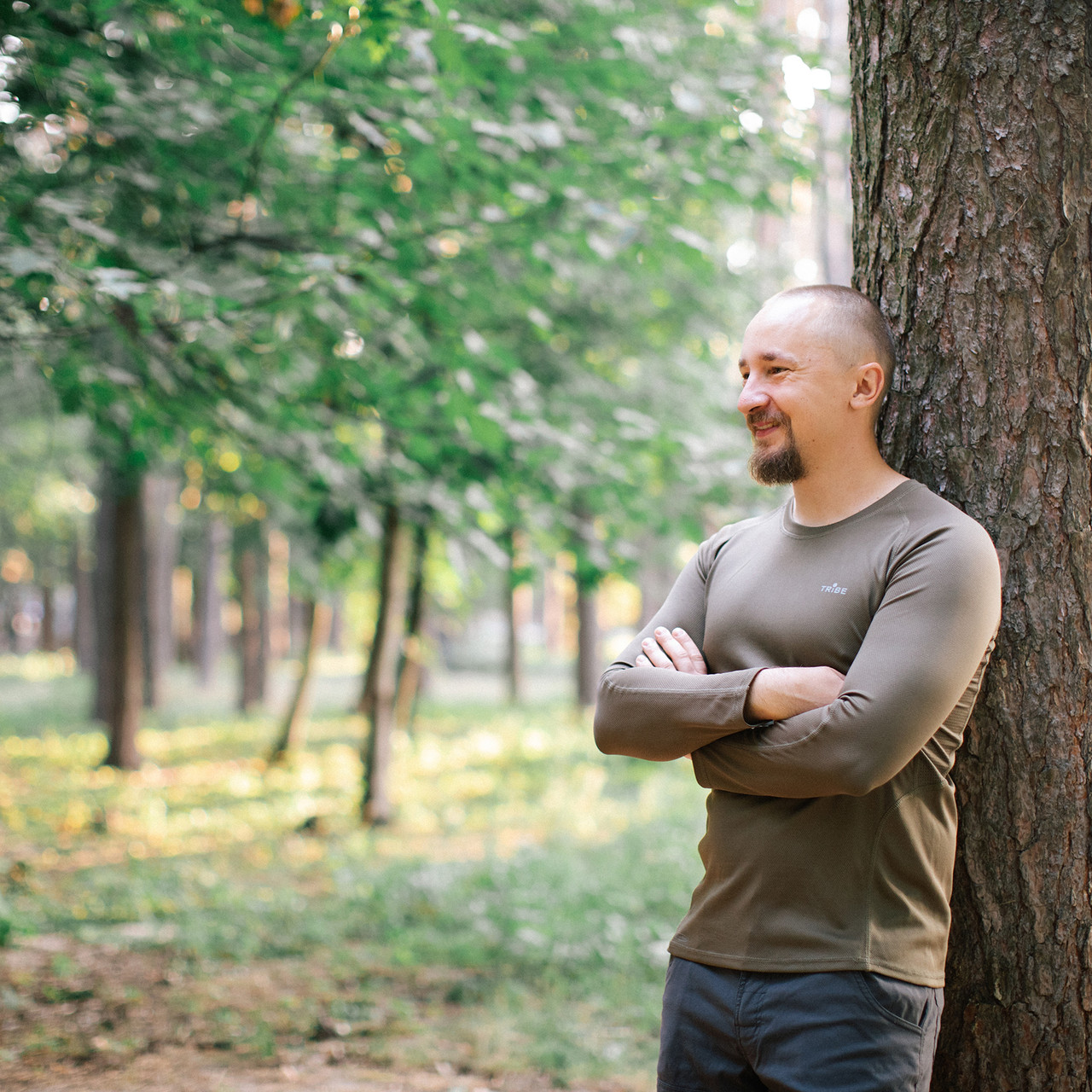 Футболка Tribe Coolpass LS T-KI-0007-olive, S, фото 1