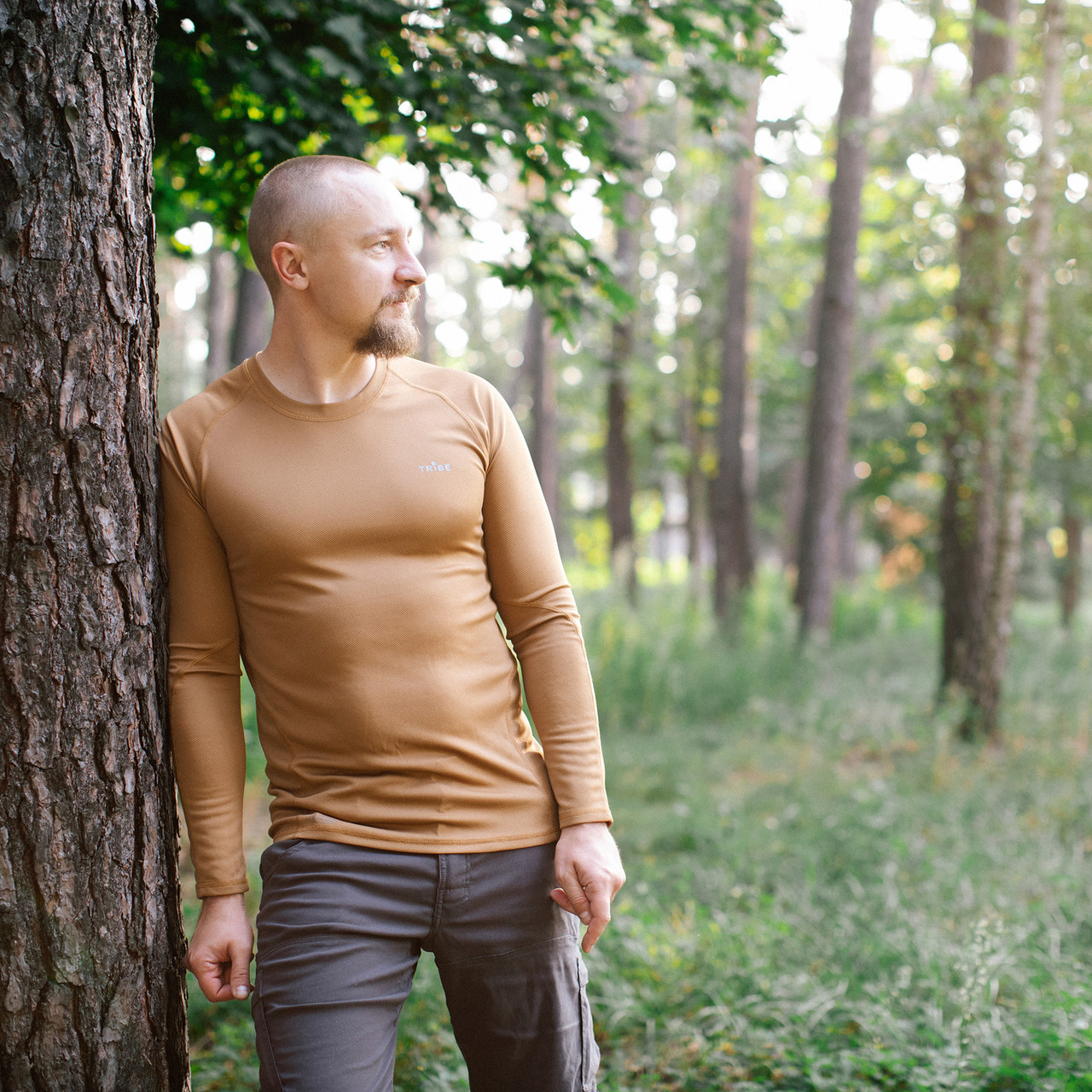 Футболка Tribe Coolpass LS T-KI-0007-coyote, S, фото 1