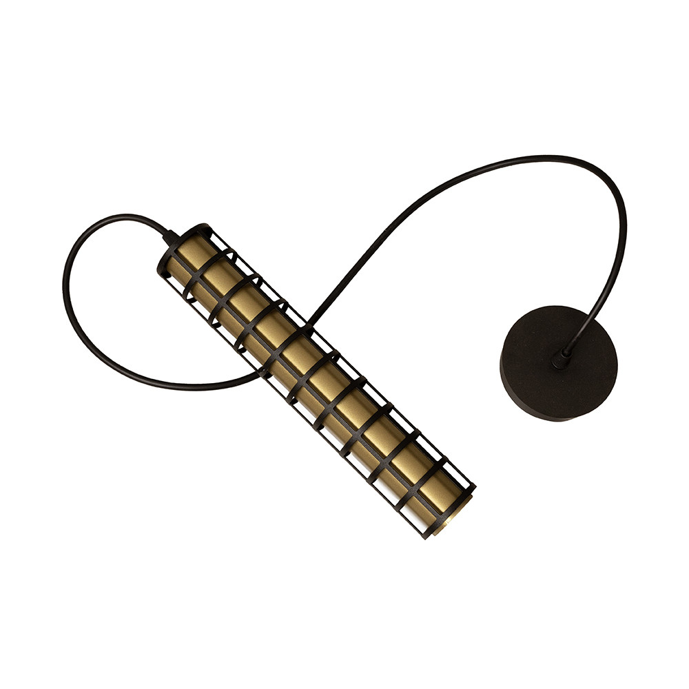 Світильник підвісний MSK Electric Dresden під лампу Е14 бронза в чорному каркасі NL 4230 BN+BK