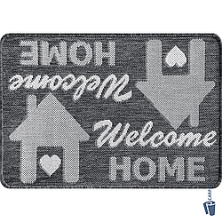 Придверний Flex 50*80см Welcome 0890 Сірий