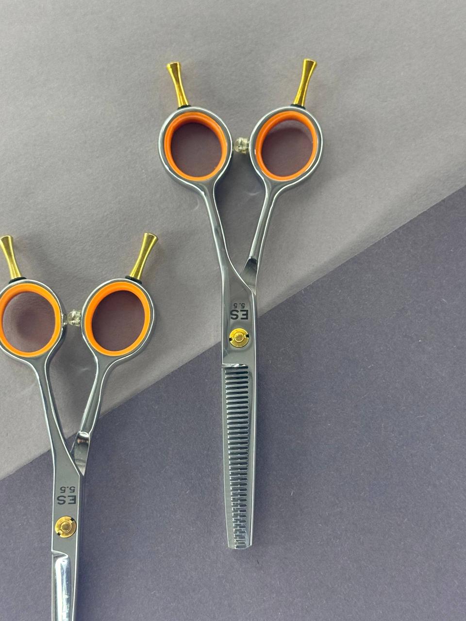 Філіровочні перукарські ножиці для стрижки волосся "Естет",  розмір 5.5