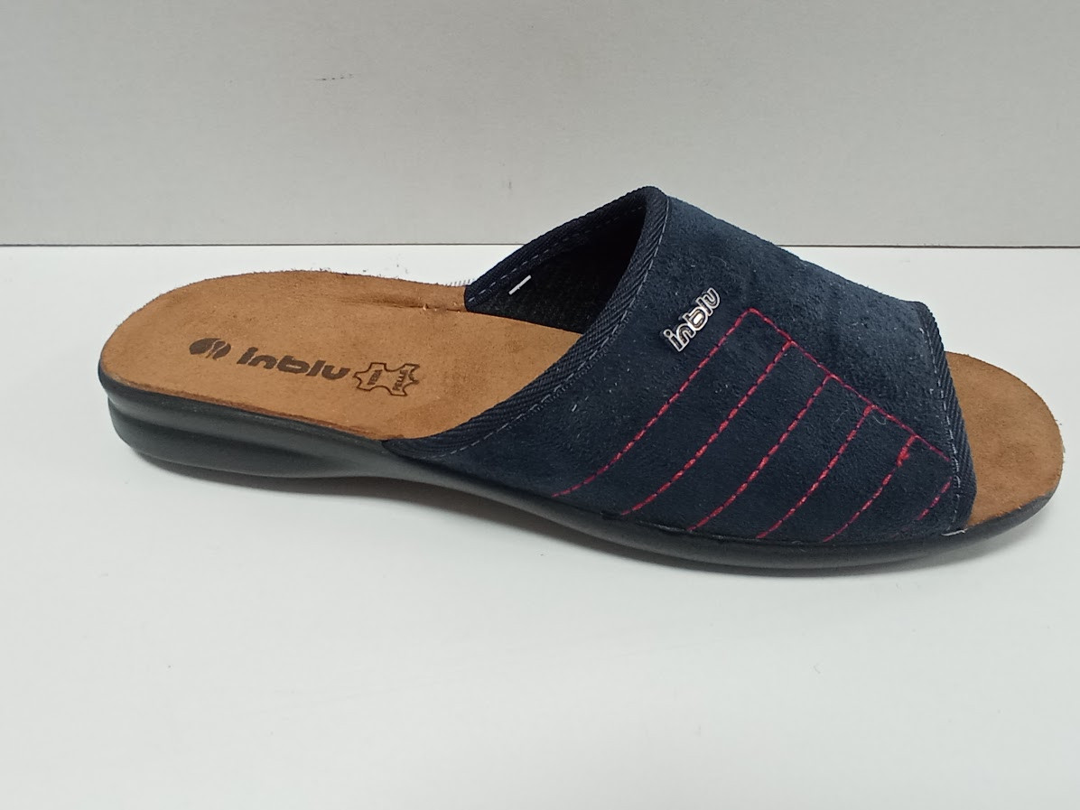 Чоловічі домашні капці Inblu — зручні, теплі та практичні для щоденного комфорту колір Синій, фото 1