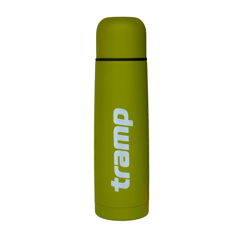 Термос Tramp Basic UTRC-112 (0,75л), оливковий, нержавіюча сталь, пробка з клавішною системою наливу, фото 1