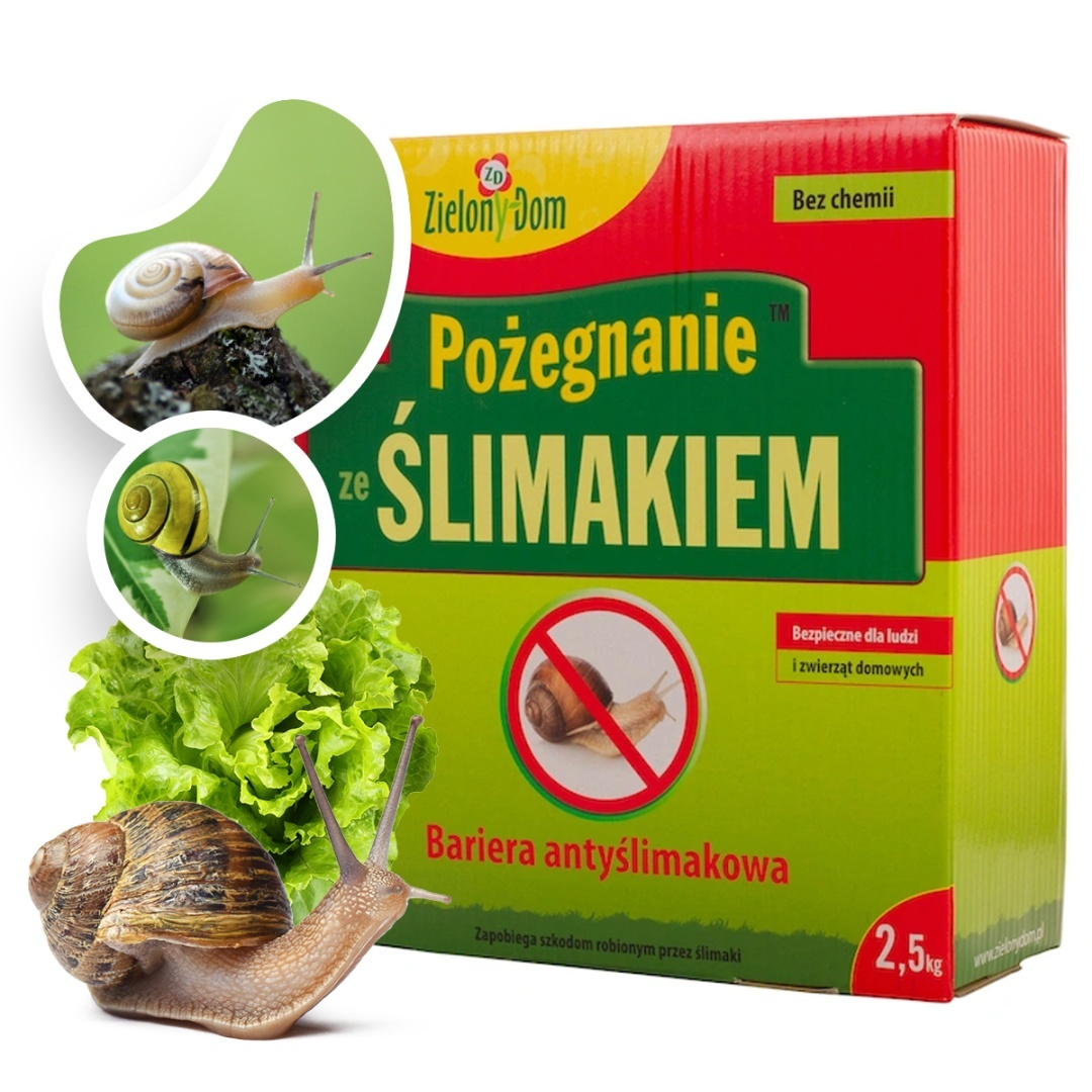 Еко-засіб для рослин від слимаків і равликів Zielony Dom / Зелений дім, 2,5 кг (Польща)
