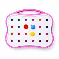 Мозаїка дитяча Maximus «Перша» — розвивальний набір 30 фішок (6 кольорів) з 10 картинками, у валізці, 32×26×5 см, фото 5