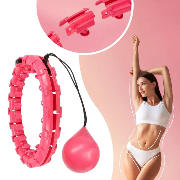 Хулахуп Hulahoop з обважнювачем для фітнесу HulaSmart, фото 1