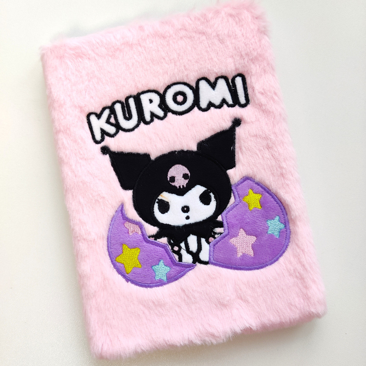 Хутряний дитячий блокнот А5 80 аркушів Куромі рожевий, фото 1