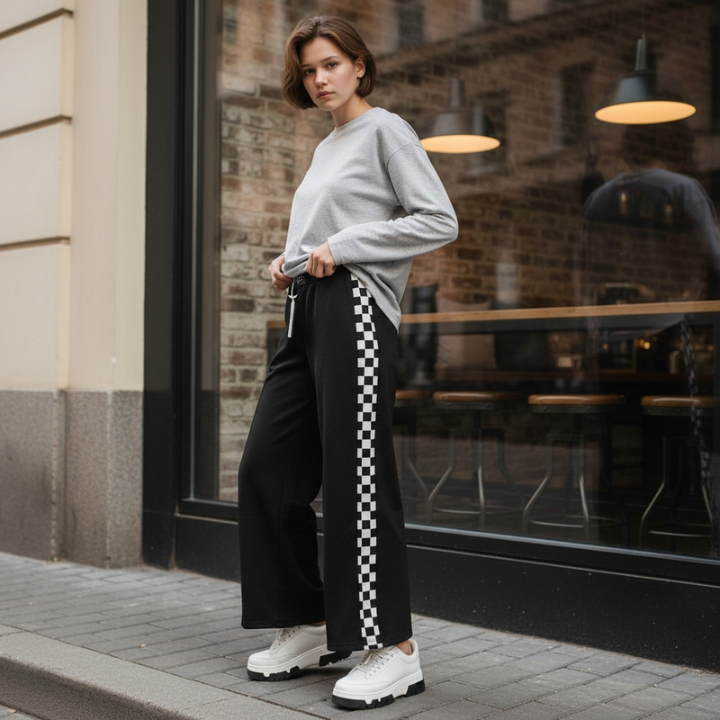 Штани палаццо чорні для дівчинки Bermini Туреччина Розмір 152, фото 1