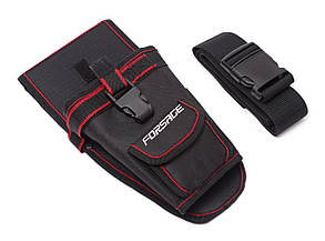 Сумка для інструменту поясна ''КОБУРА'' (дві кишені + відділення для біт) Forsage F-02R063