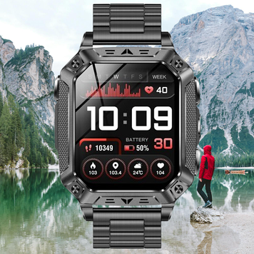 Смарт-годинник Formula K+ Steel (2 ремінці) | Чоловічий смарт-годинник 2026