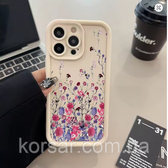 Чохол для телефона Xiaomi POCO М7, силіконовий захисний чохол "Queen Flower", фото 1