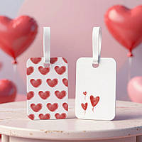 Бірка на День закоханих (50х70мм.) "Сердечка"