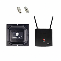 Комплект 4G LTE Olax AX9 Pro + антена Marketnet T800 18 дБ, покращене приймання сигналу, швидкий Wi-Fi 2,4/5 ГГц,ідеально для дачі