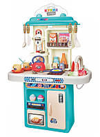 Дитяча кухня з водою та парою Limo Toy 16890A висота 70 см, звук, світло, 42 предмети