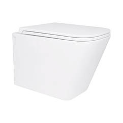 Унітаз підвісний Qtap Tern безобідковий з сідінням Soft-close QT1733052ERW