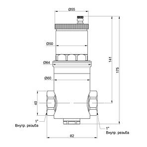 Дегазатор Icma 1" No740, фото 2
