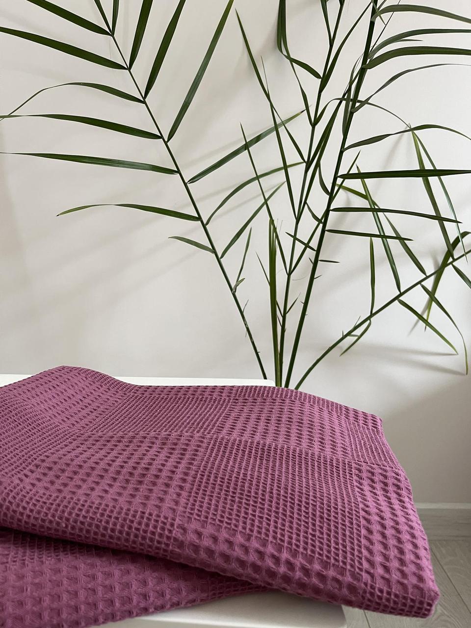 Банний рушник мозаїка 70*140 теракот рожевий, фото 1