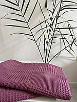 Банний рушник мозаїка 70*140 теракот рожевий