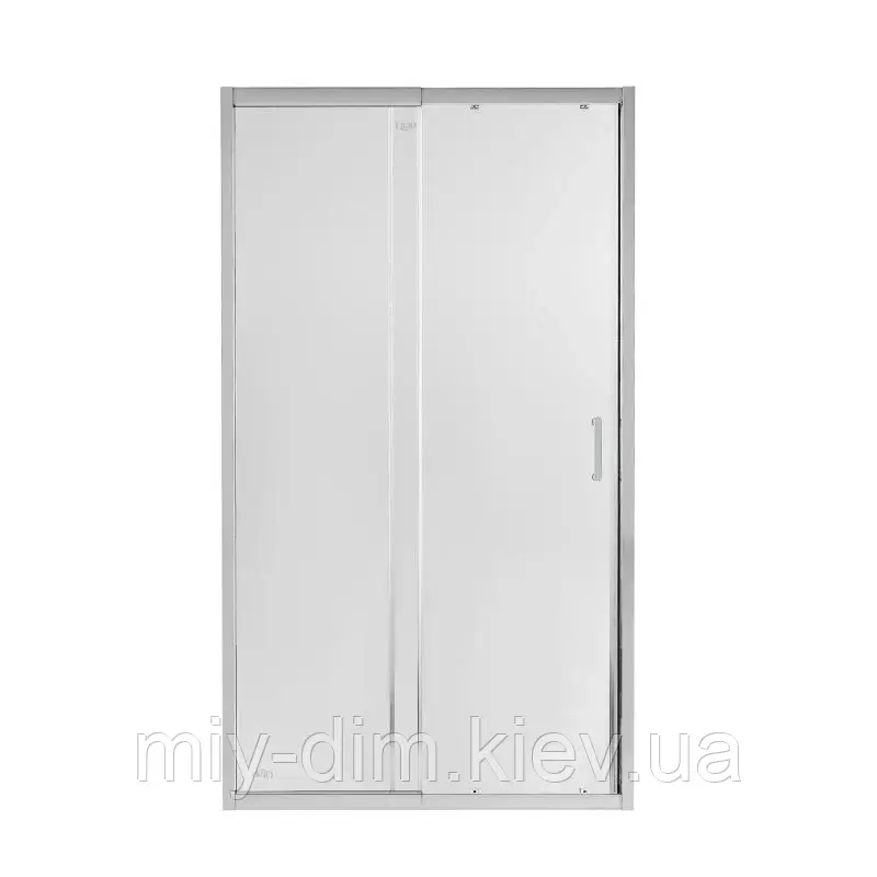 Душові двері в нішу Qtap Taurus CRM201-11.C6 110-120x200 см, скло Clear 6 мм, покриття CalcLess