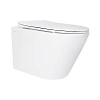 Унітаз підвісний Qtap Swan безободковий Ultra Quiet з сидінням Soft-close QT16335179W