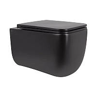 Унітаз підвісний Qtap Gemini безободковий з сидінням Soft-close QT2533076EUQMB