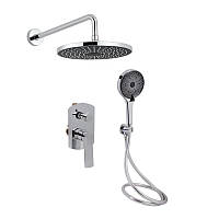 Душова система універсальна Qtap Slavonice прихованого монтажу на два споживача QTSLA113CRM45898 Chrome