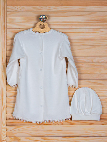 Крестильная рубашка, молочная - фото 3 - id-p493958240