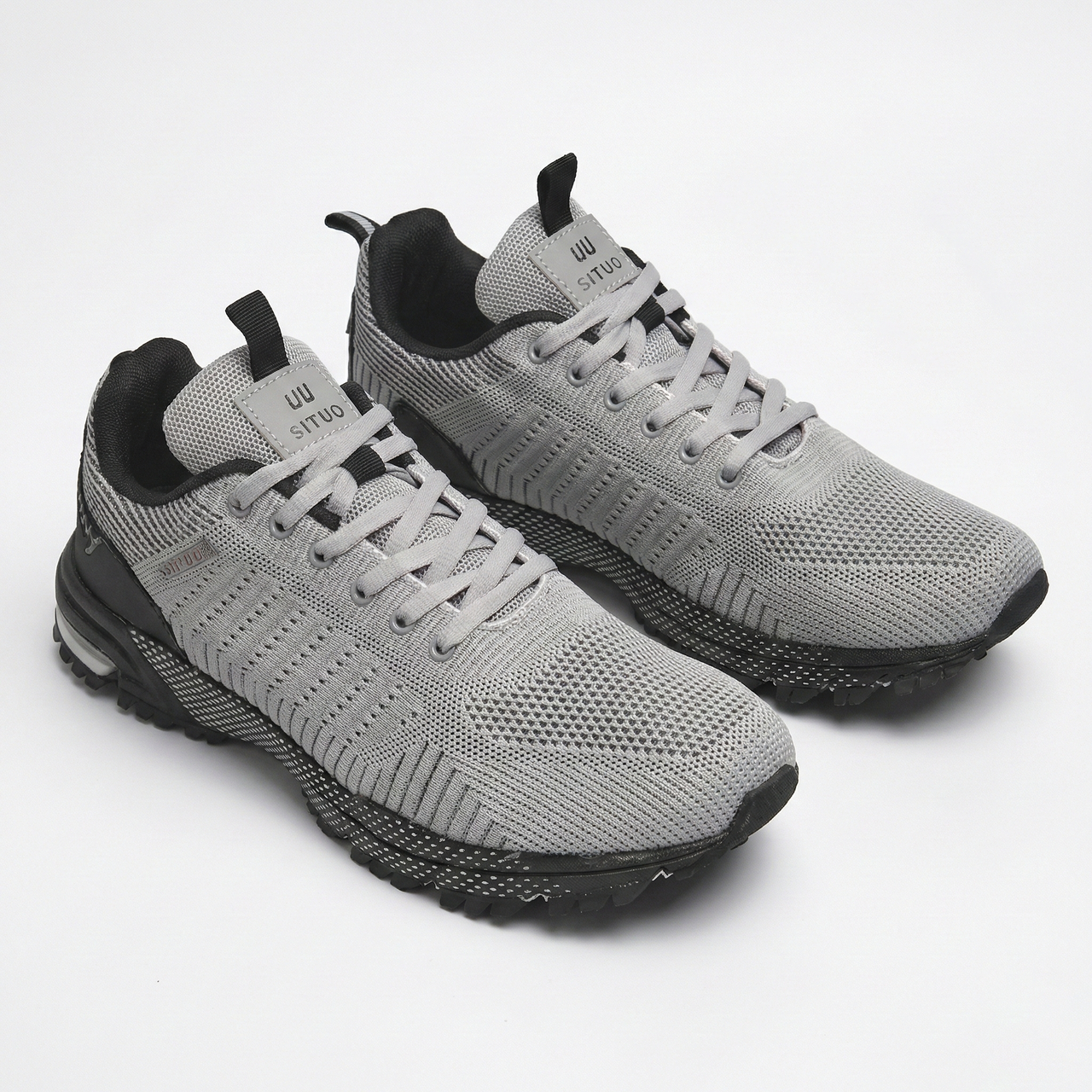 Чоловічі літні кросівки сітка сірі великі розміри Situo Батали (р. 41-49), фото 1
