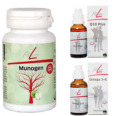 Набір FitLine Munogen + Q10 Plus + Omega 3+E