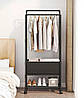 Підлогова подвійна вішалка для одягу та взуття YH9918-3A 150х56 см, фото 5