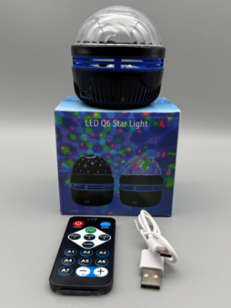 Нічник проєктор LED Q6 STAR LIGHT (Type-C) 2503