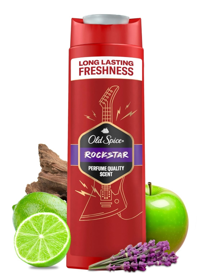 Гель для душу + шампунь Old Spice Maxi "Rockstar" (400мл.)