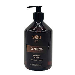 Шампунь 3 в 1 для волосся, тіла та бороди You Look Professional ONE Man Look 3in1 Shampoo 500 мл
