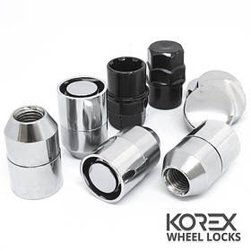 Korex | Гайки секретні М12x1.25x36 Конус Кільце, що обертається Ключ 19-21 (Subaru, Suzuki, Niva, Nissan, Infiniti, Matiz)