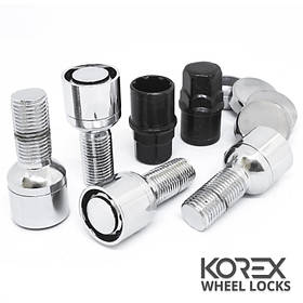 Korex | Болти секретні М14x1.5x28 Сфера Кільце, що обертається Ключ 17-19 (Audi, SsangYong, Seat, Skoda, Mercedes-Benz,