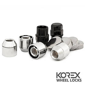 Korex | Гайки секретні М12x1.5x22 Конус Кільце, що обертається Ключ 19-21 (Daihatsu, Hyundai, Fiat, Ford, Kia, Mazda, Mitsubishi,