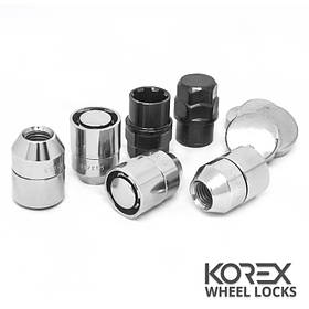 Korex | Гайки секретні М12x1.5x33 Конус Кільце, що обертається Ключ 19-21 (Daihatsu, Hyundai, Fiat, Ford, Kia, Mazda, Mitsubishi,