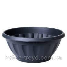 Вазон з підст. "Жанна" 28*13см. (граніт) 4,5л, фото 1