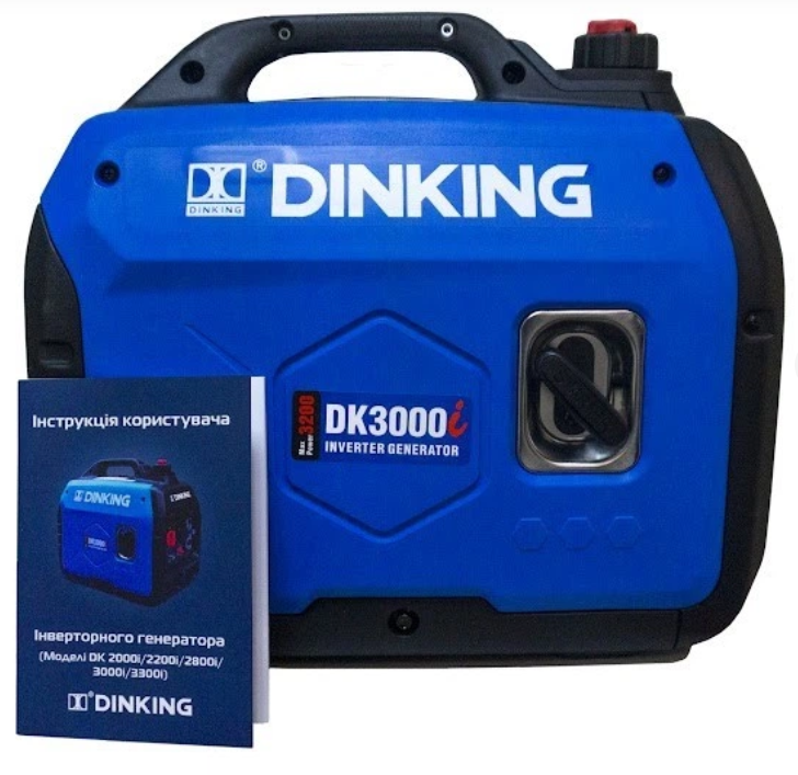 Інверторний бензиновий генератор 3,3 кВт Dinking, фото 1