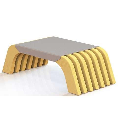 Вулична дерев'яна фітнес лавка, фото 1