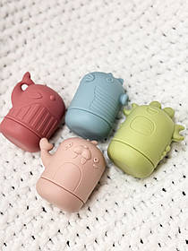 Набір силіконових іграшок для купання (4 шт) 0925 / 0927 / 0930 Mega Zayka