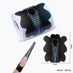 Форми для нарощування широкі темно-зелені 300 шт