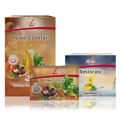 Набір FitLine Power Cocktail + Restorate Citrus + Generation 50+