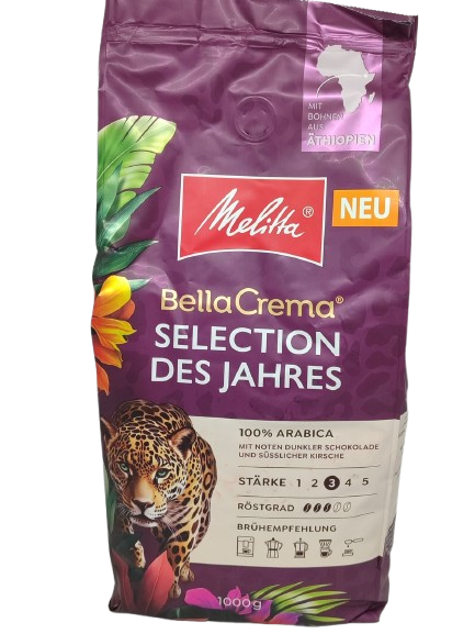 Кава в зернах Melitta Bella Crema Selection des Jahres Athiopien 1 кг