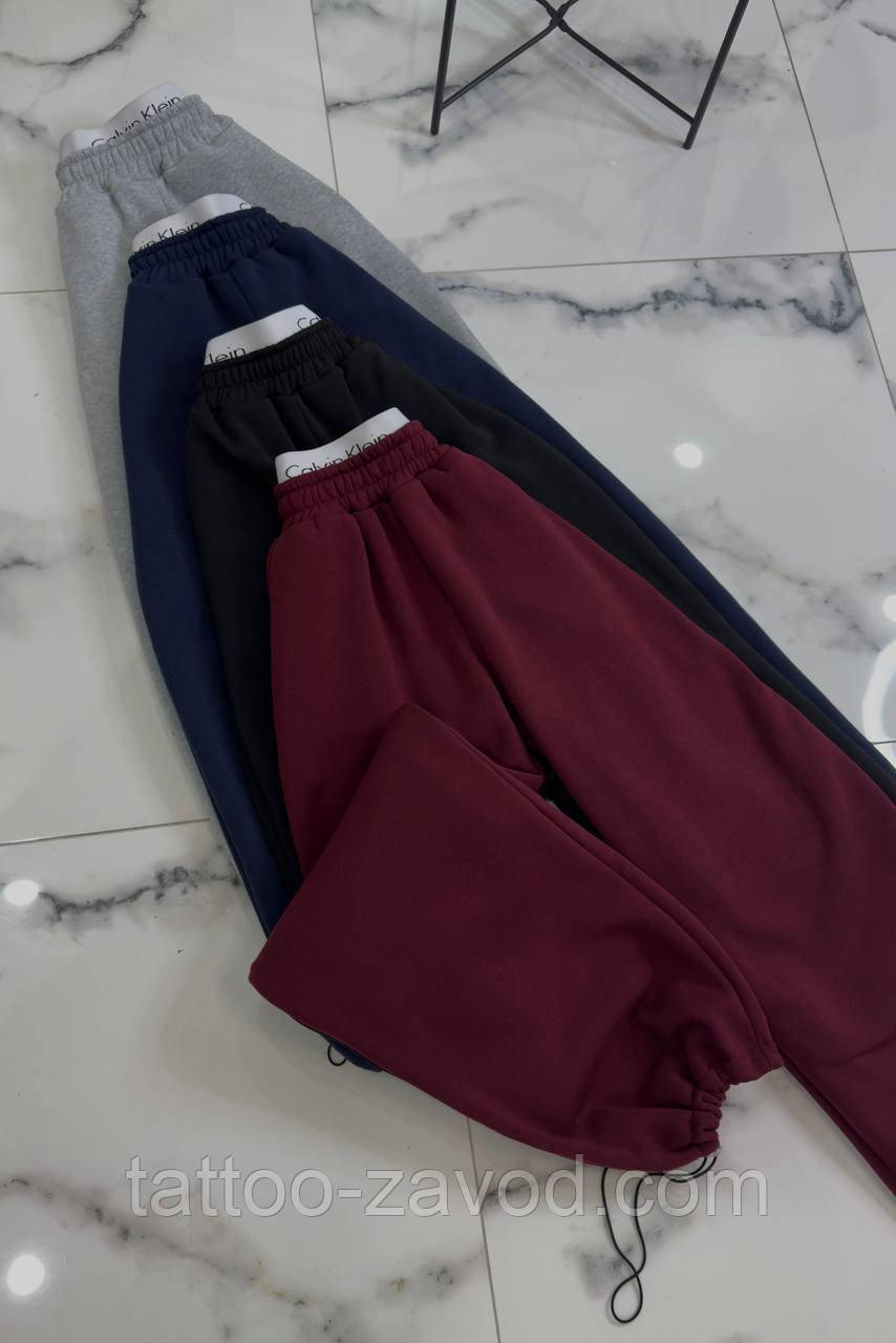 Штани жіночі палаццо трикотаж на флісі 42-46 48-50, фото 1