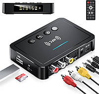 Приймач передавач NFC Beedove 3 в 1 TX/RX/FM Bluetooth 5.0 з AUX та RCA з пультом управління