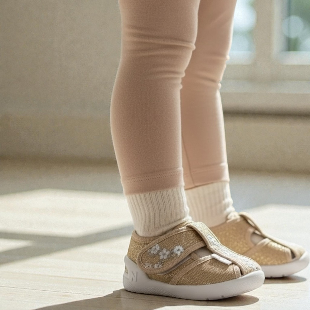 Waldi дитячі капці в садку та для дому, текстильне взуття для дівчат Розмір: 19, фото 1